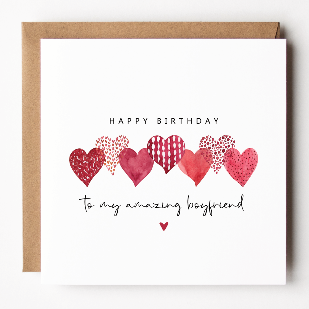 Amazing Boyfriend Birthday Card