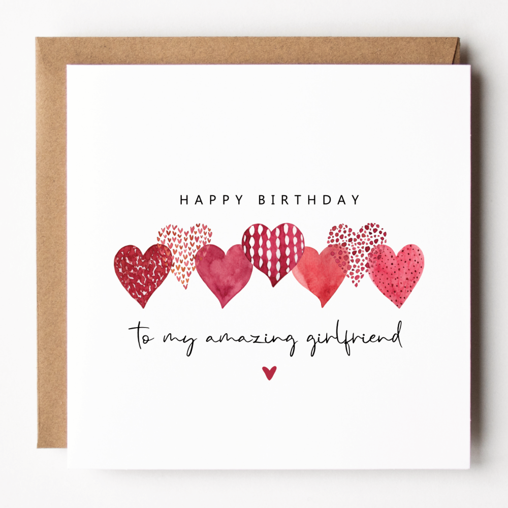 Amazing Girlfriend Birthday Card