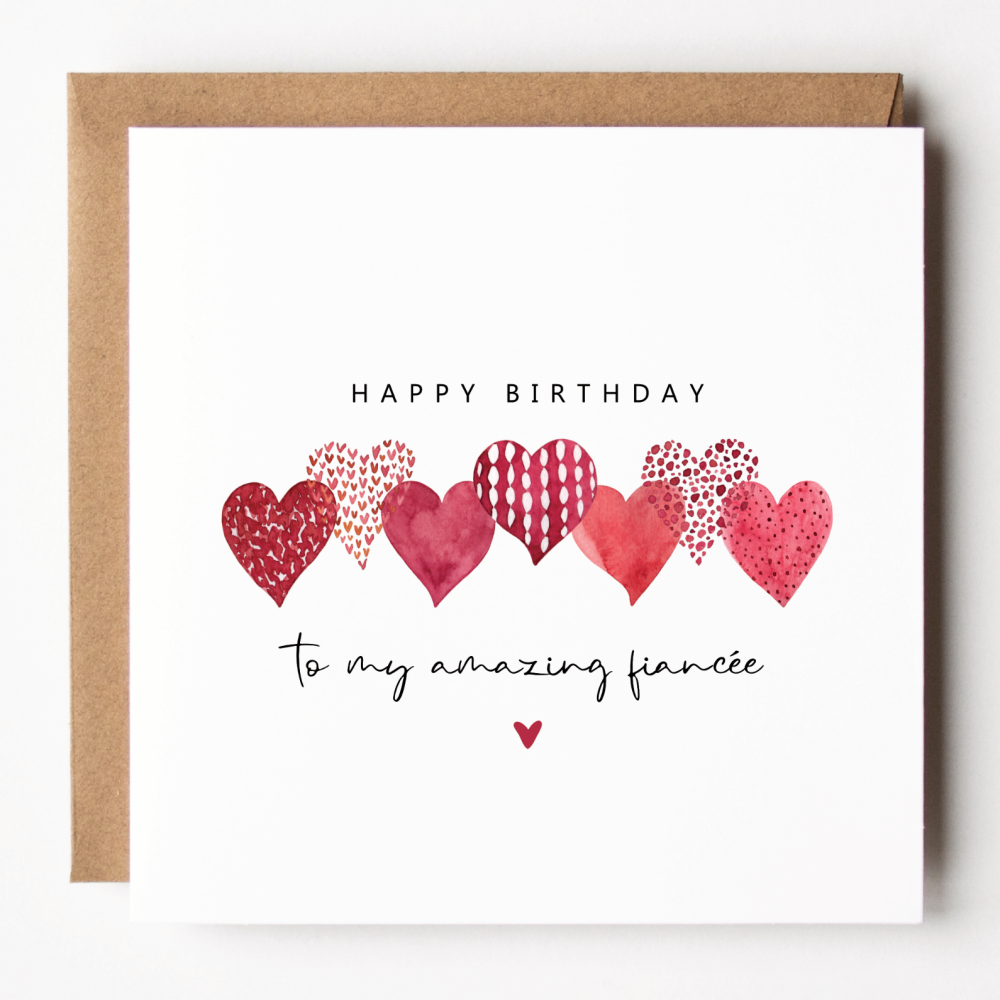 Amazing Fiancée Birthday Card