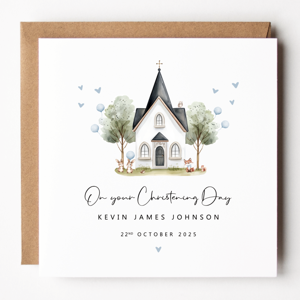 Boys Christening Card