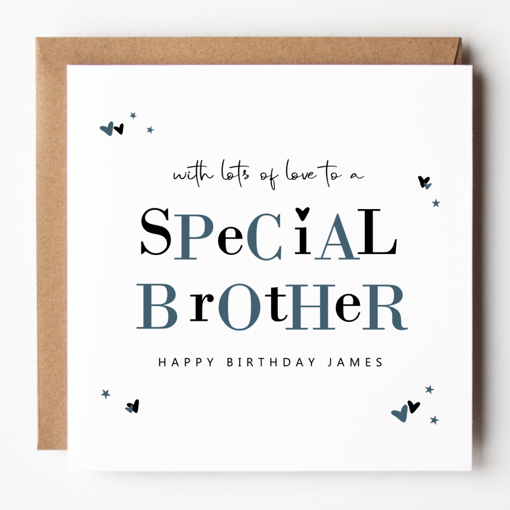 Happy Birthday Brother Card