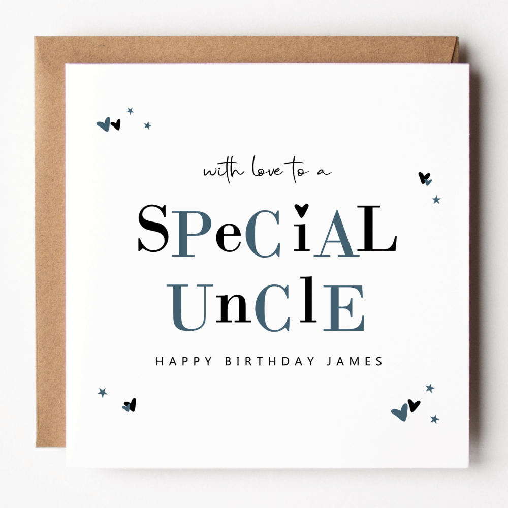 Happy Birthday Uncle Card