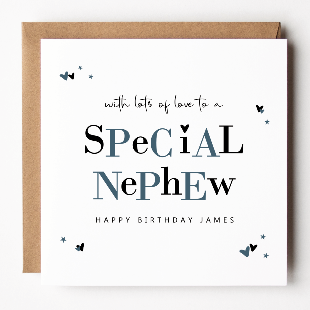 Birthday Card For A Special Nephew