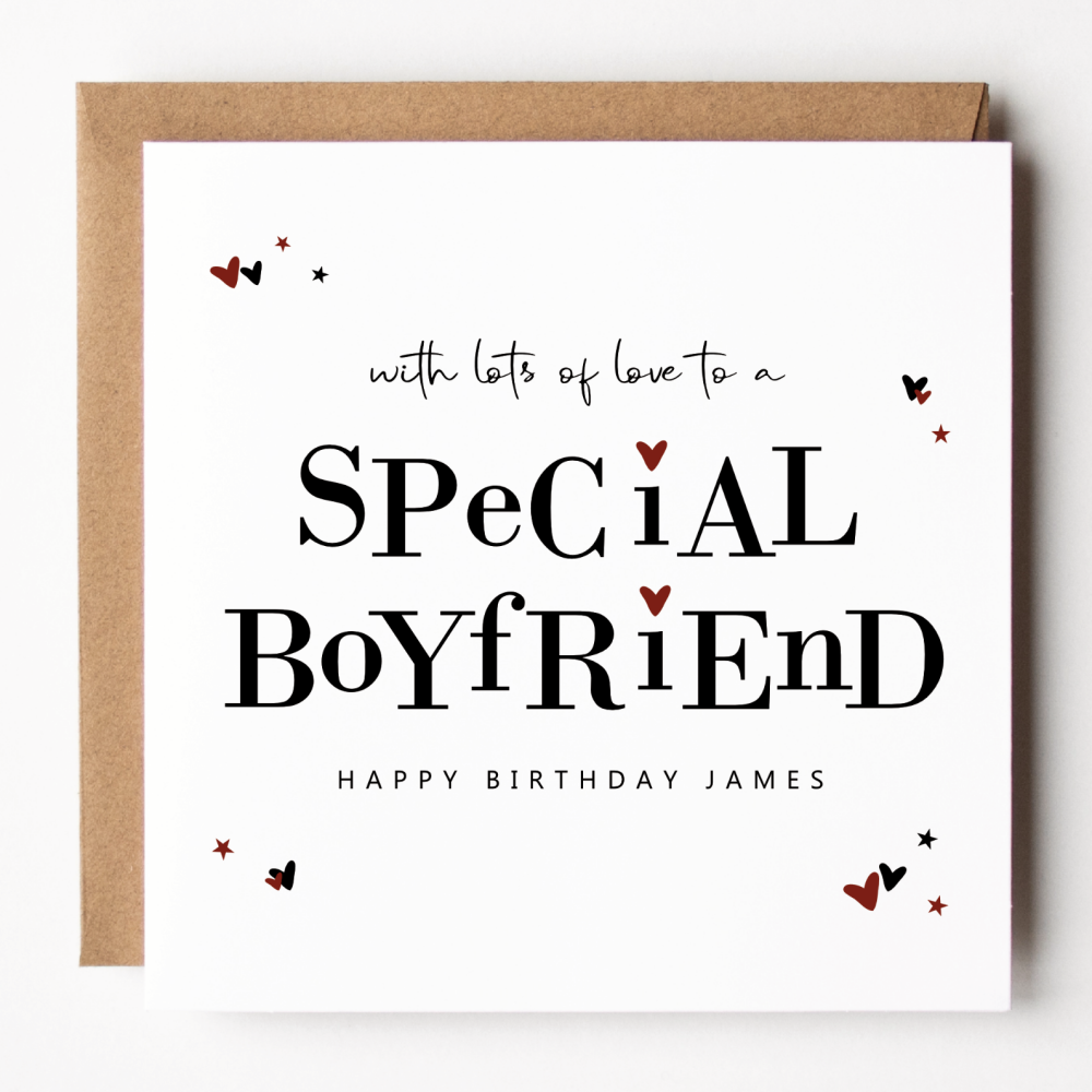 Special Boyfriend Birthday Card