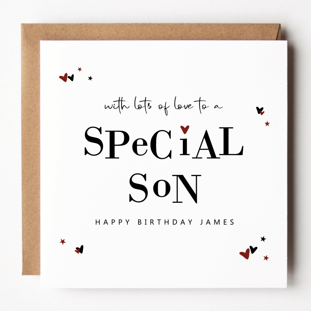Son Birthday Card