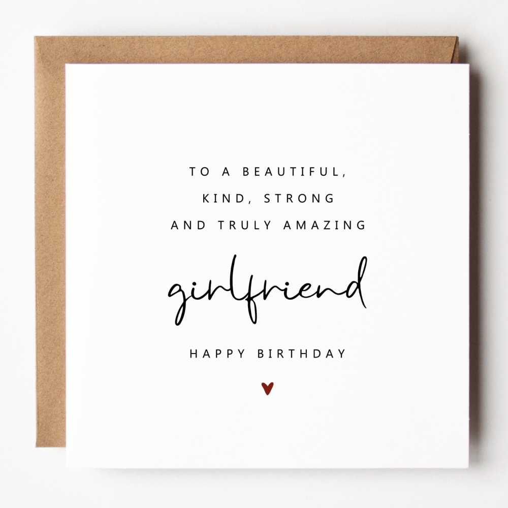 Girlfriend Birthday Card