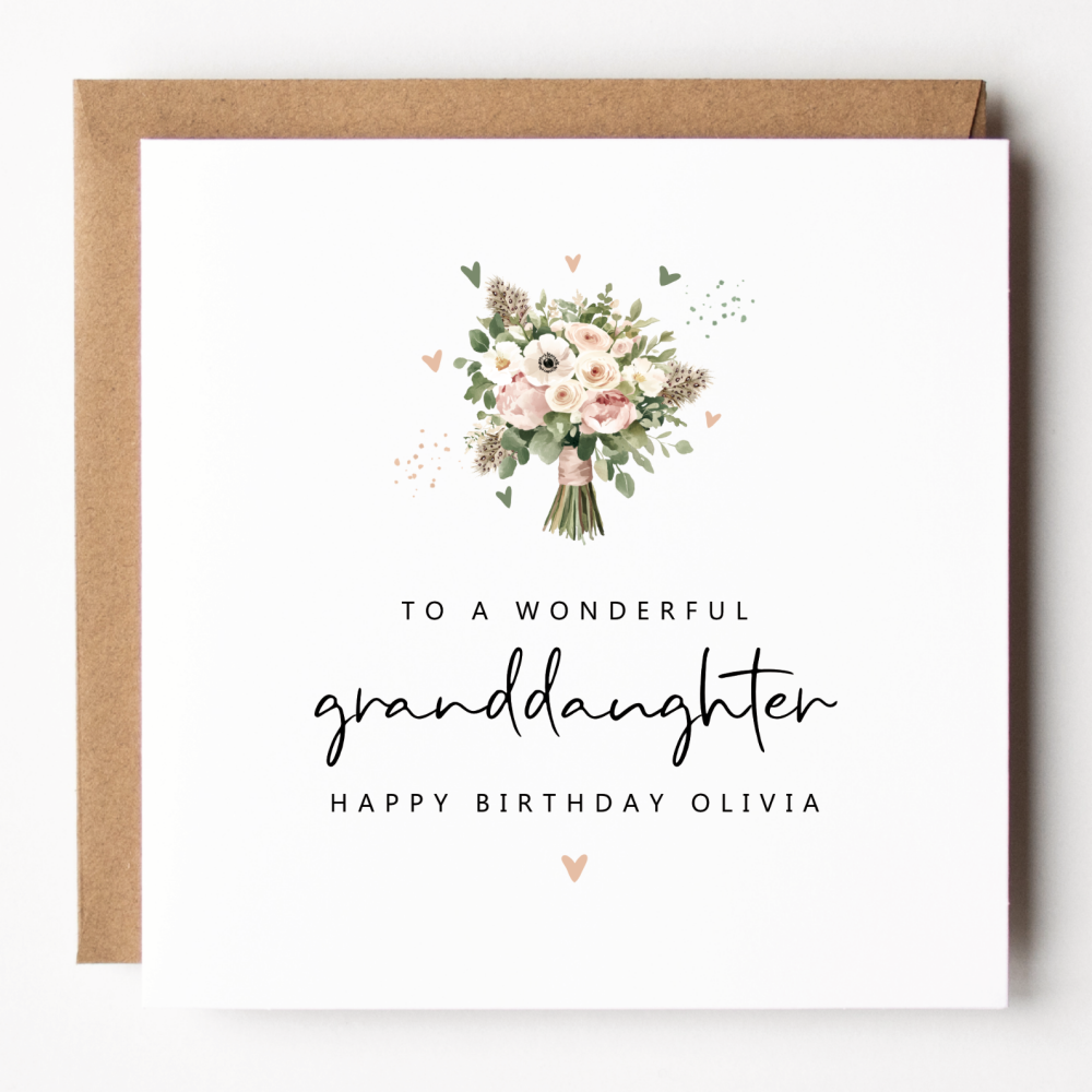Granddaughter Birthday Card