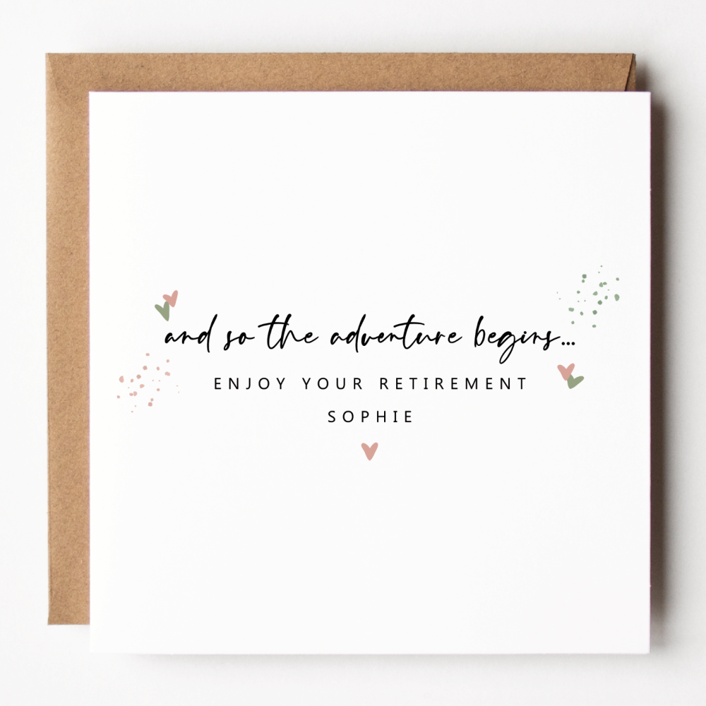 New Adventure Retirement Card