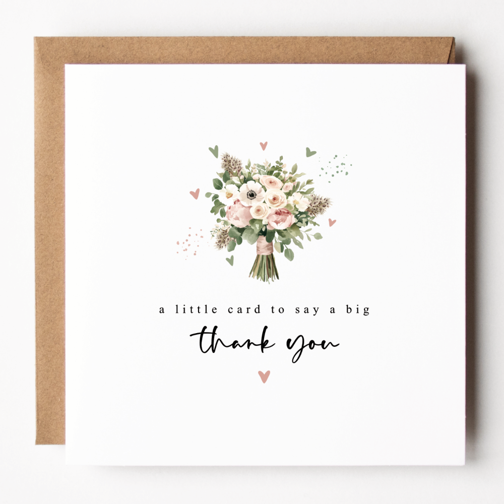 Floral Thank You Card