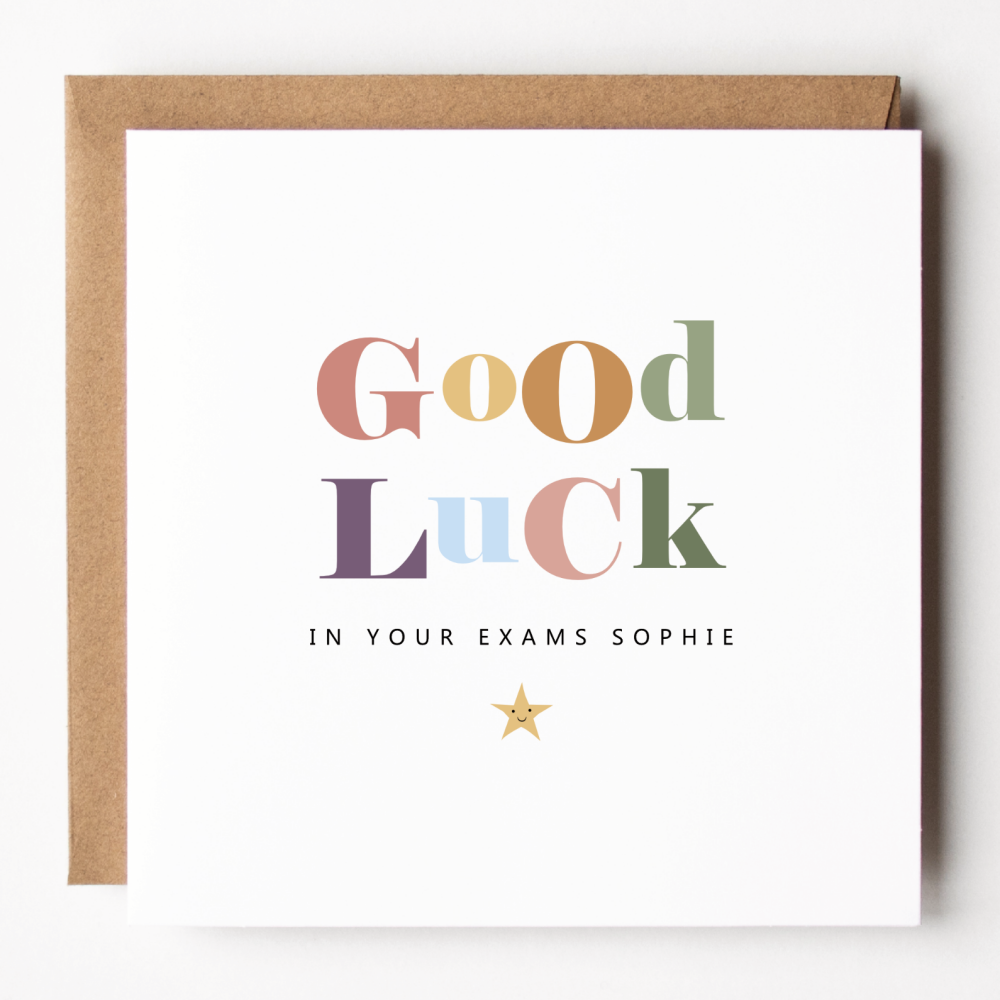 Good Luck In Your Exams Card