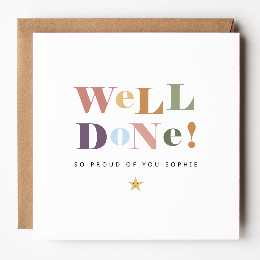 Well Done So Proud Card