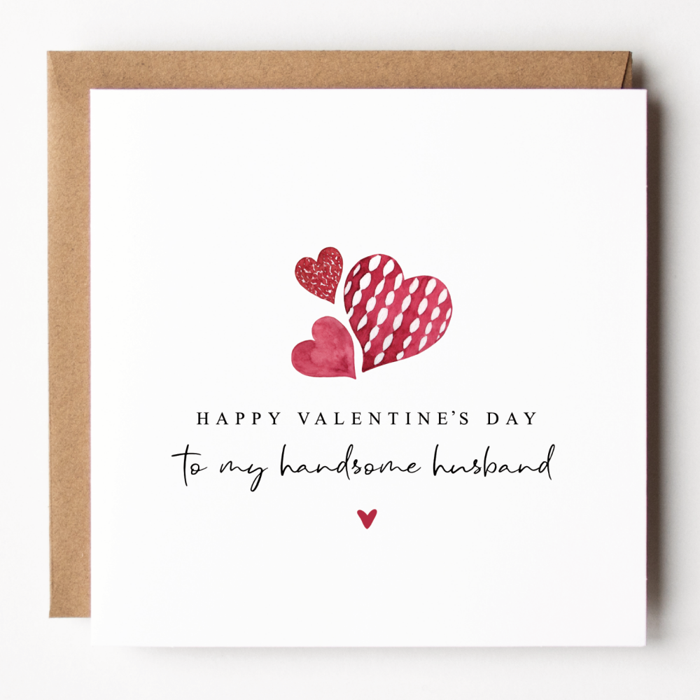 Handsome Husband Valentine's Day Card