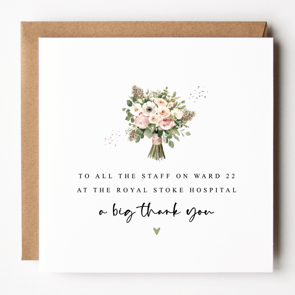 Hospital/Care Home Thank You Card