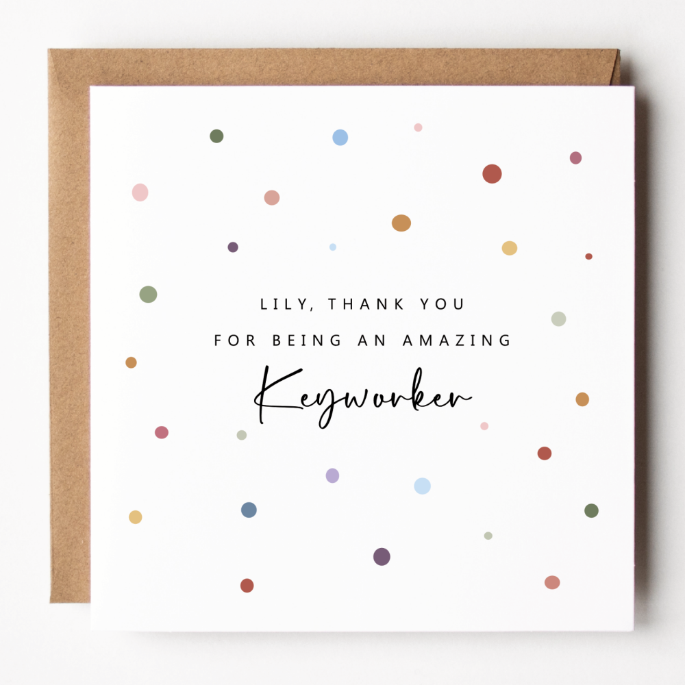 Amazing Keyworker Thank You Card