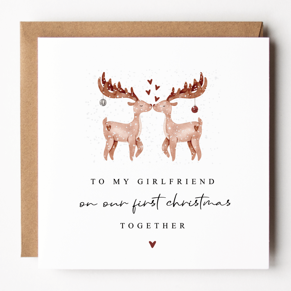 First Christmas Together Card For Girlfriend