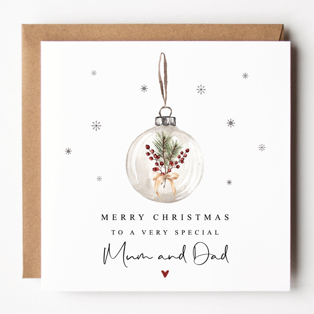 Mum and Dad Christmas Card