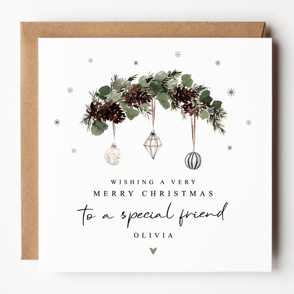 Special Friend Christmas Card