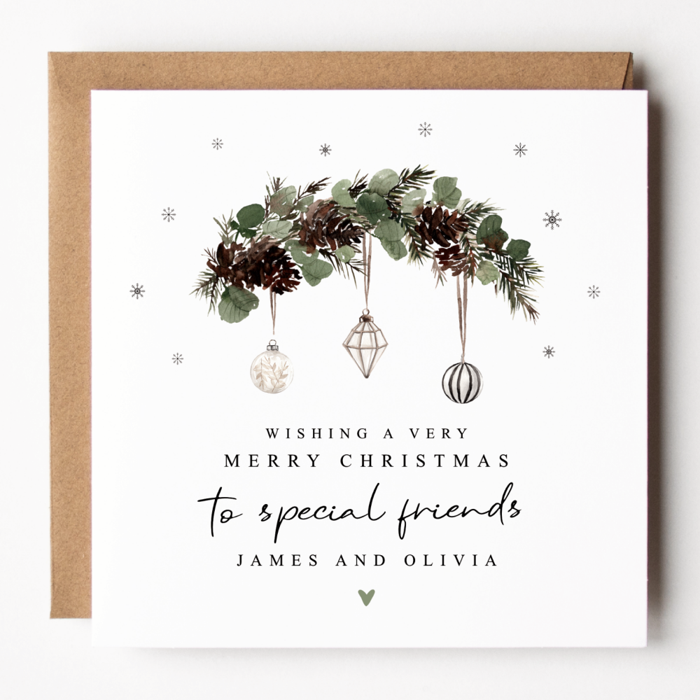 Special Friends Christmas Card
