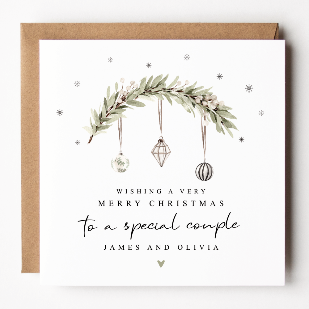 Special Couple Christmas Card