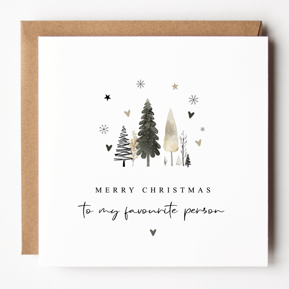Merry Christmas To My Favourite Person Card