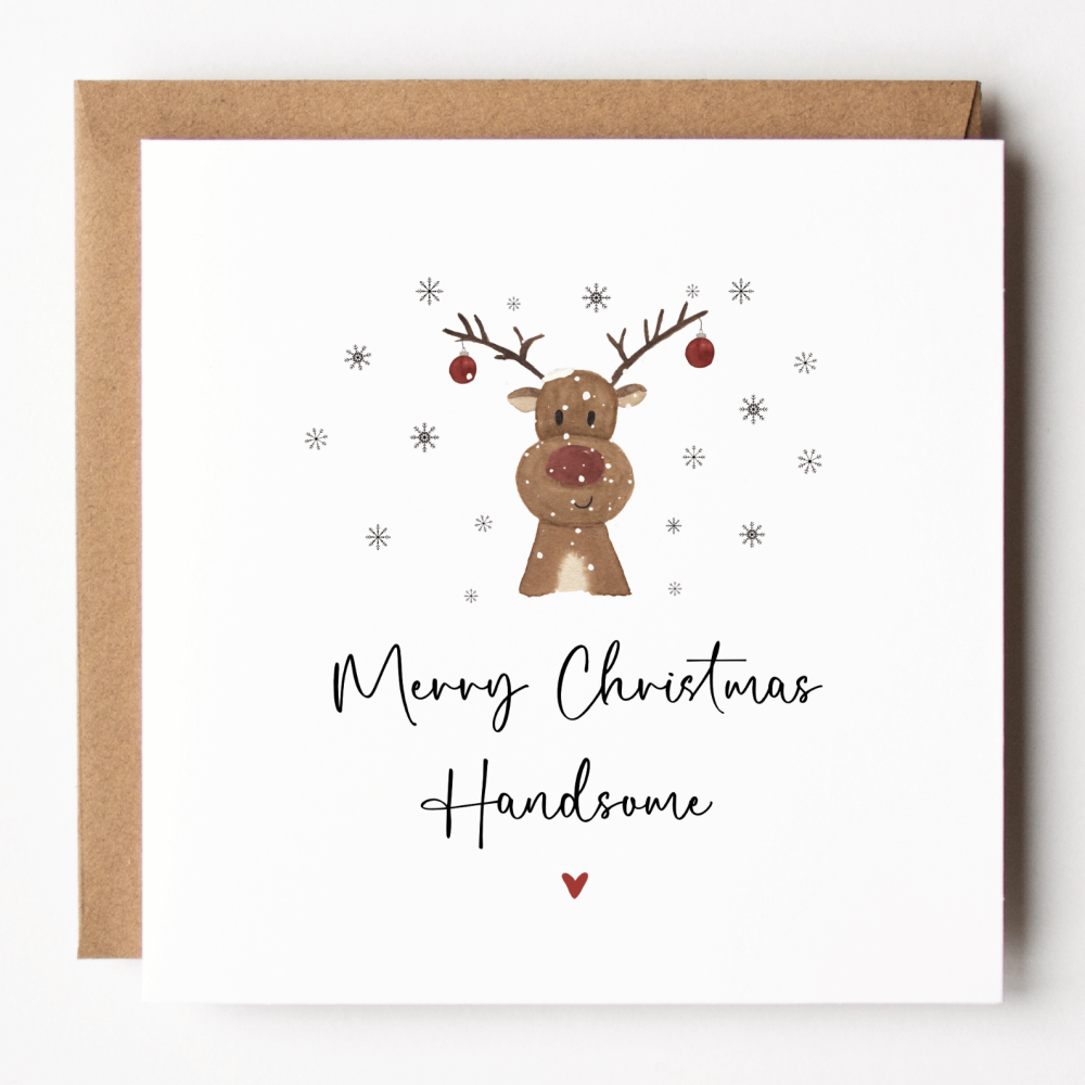 Merry Christmas Handsome Card