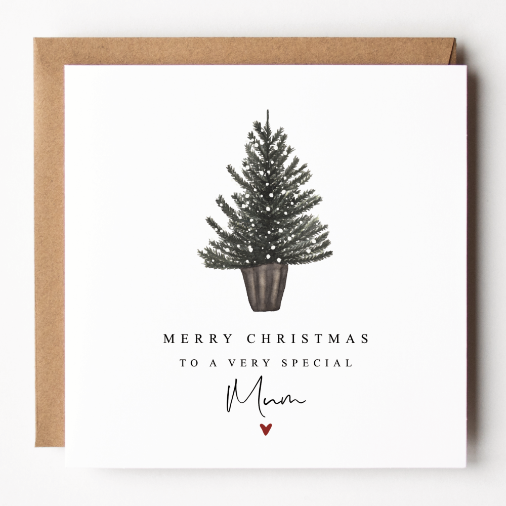 Christmas Tree Card For Mum