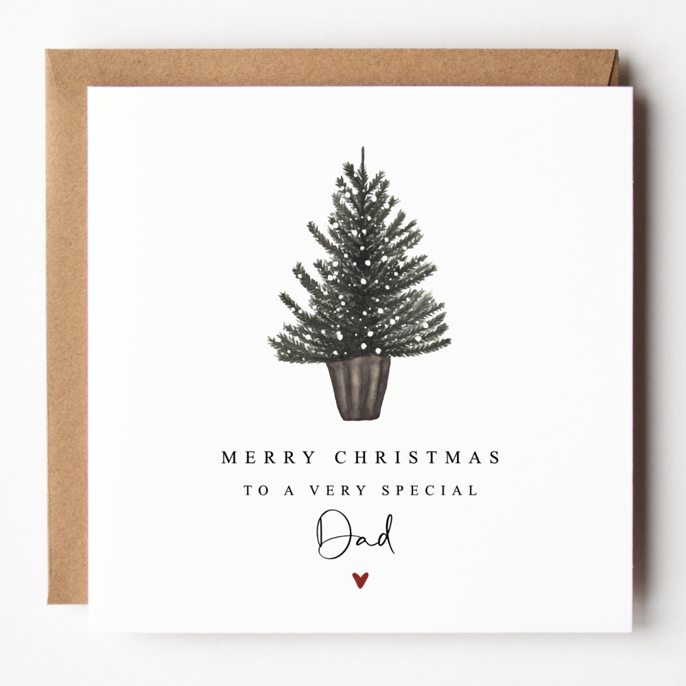 Christmas Tree Card For Dad