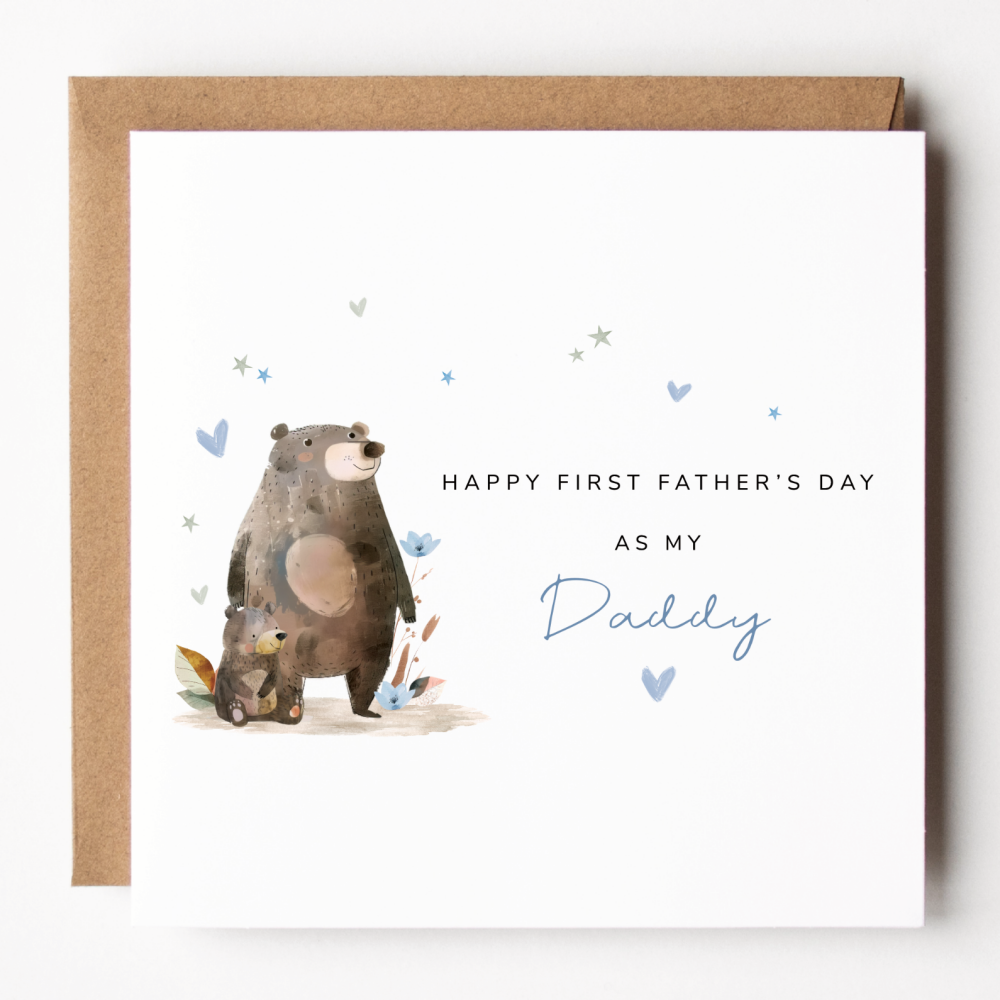 Daddy Bear 1st Father's Day Card
