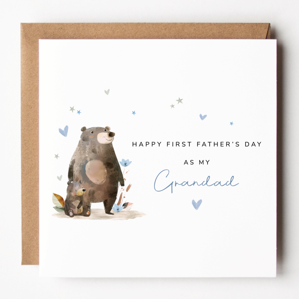 Grandad Bear 1st Father's Day Card