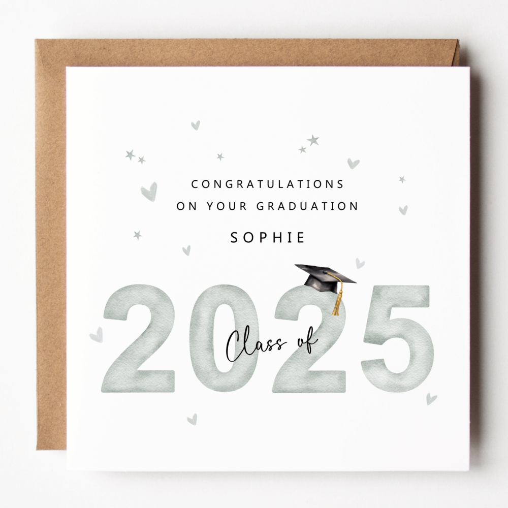 Personalised Graduation Card Class of 2025