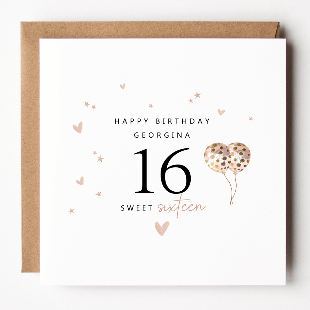 Sweet 16 Birthday Card For Her
