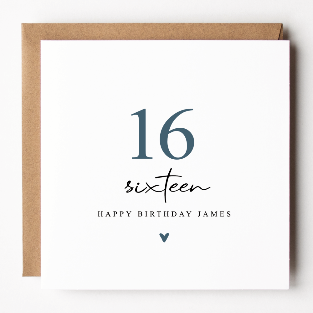 16th Birthday Card For Him