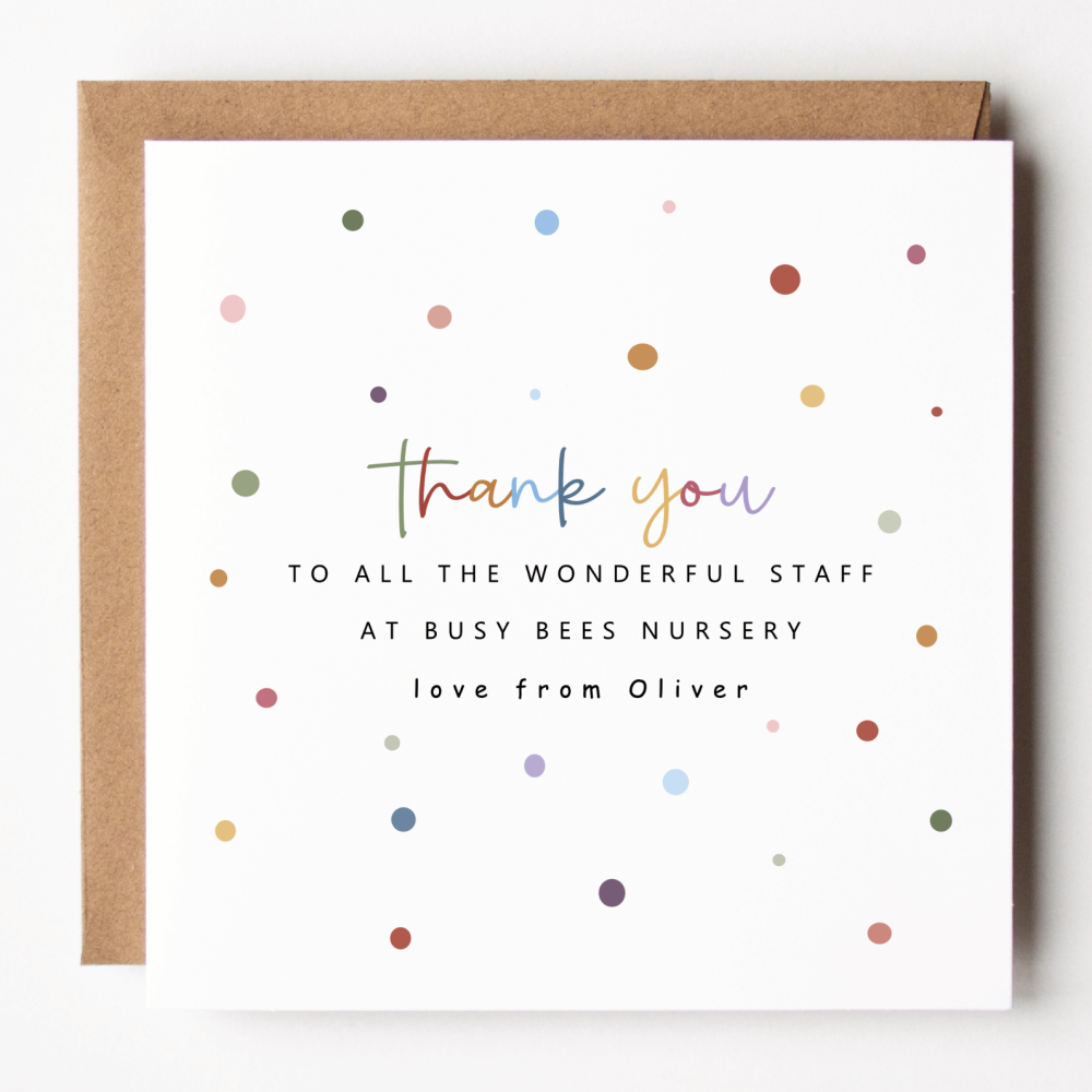 Nursery Thank You Card