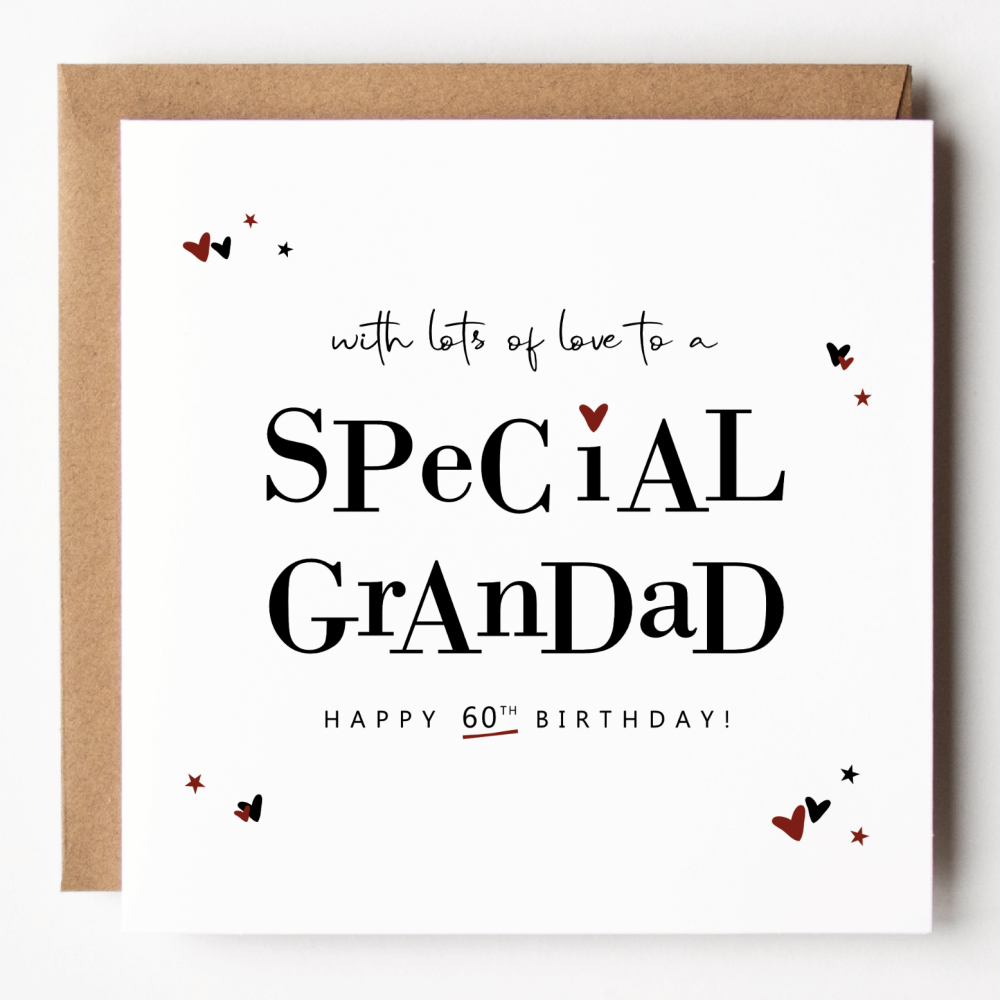 Special Grandad 60th Birthday Card
