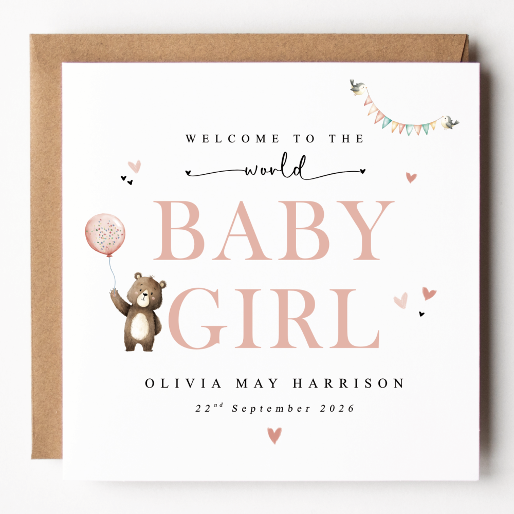 New Baby Girl Card