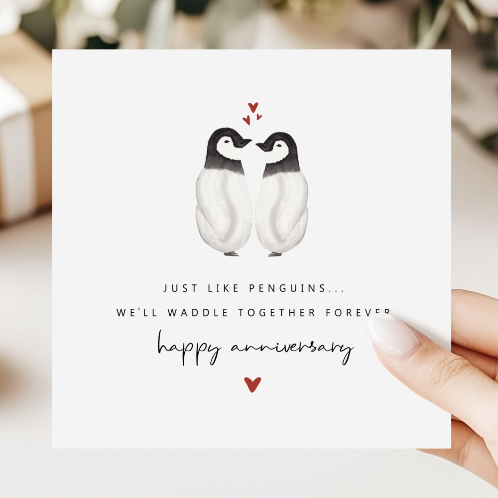 Penguin Anniversary Card