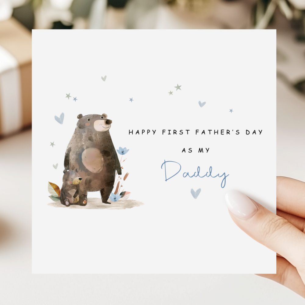 Daddy Bear 1st Father's Day Card