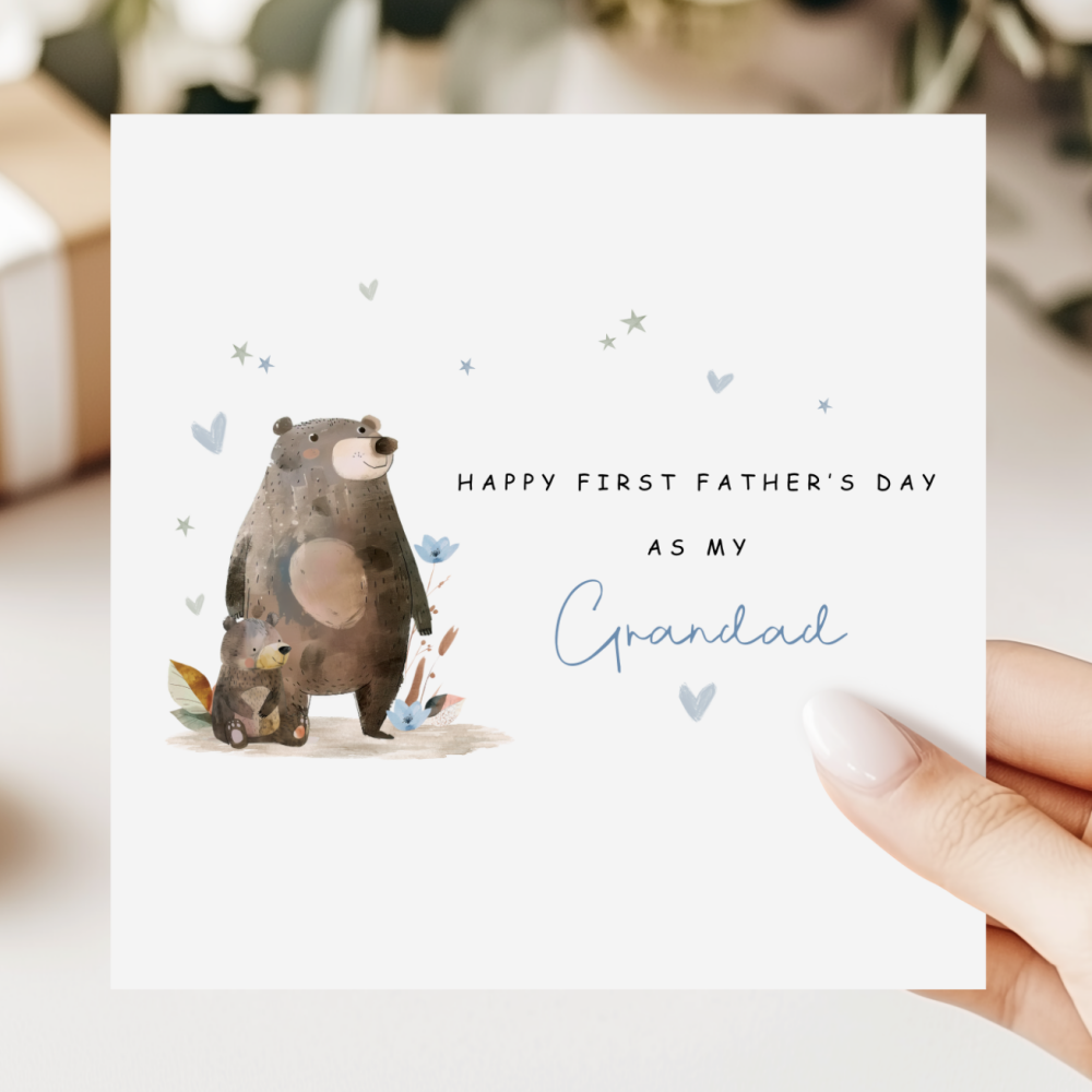 Grandad Bear 1st Father's Day Card
