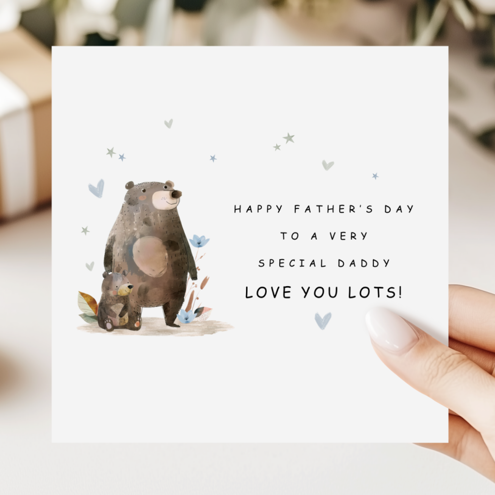 Daddy Bear Father's Day Card