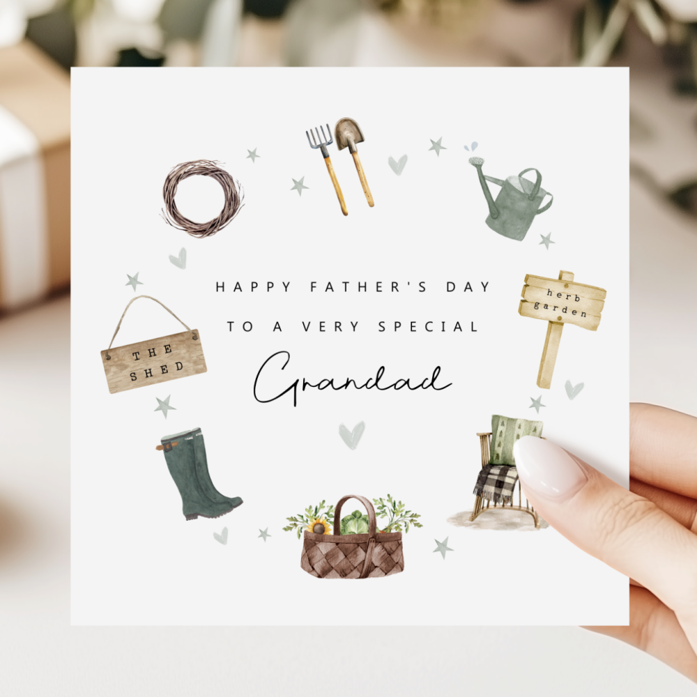 Gardening Father's Day Card For Grandad