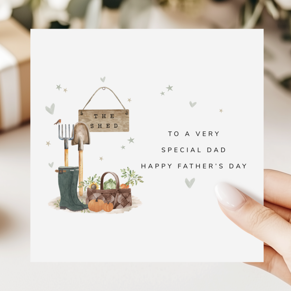 Allotment Garden Father's Day Card For Dad