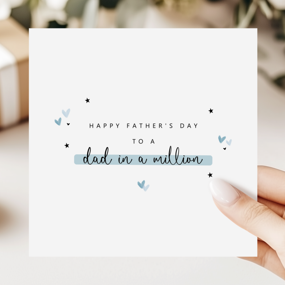 Dad In A Million Father's Day Card
