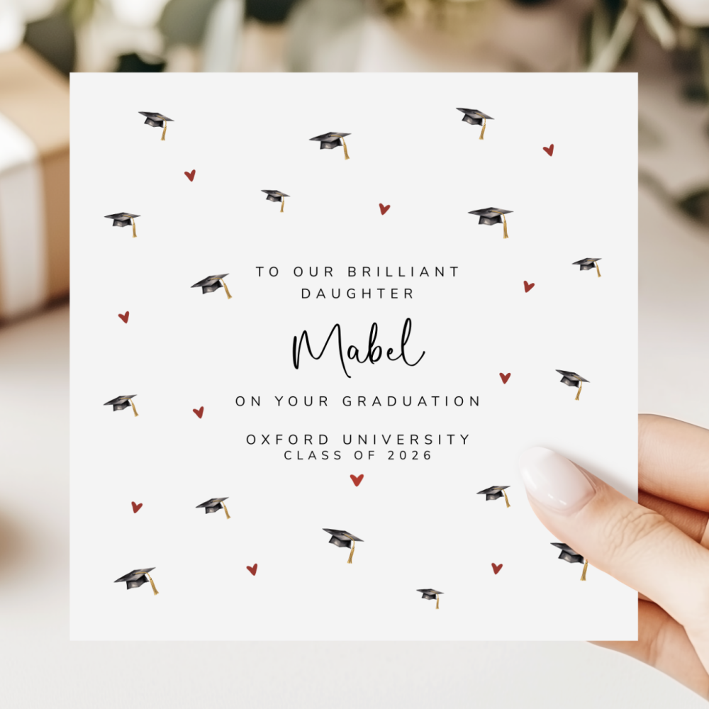 Personalised University Graduation Card