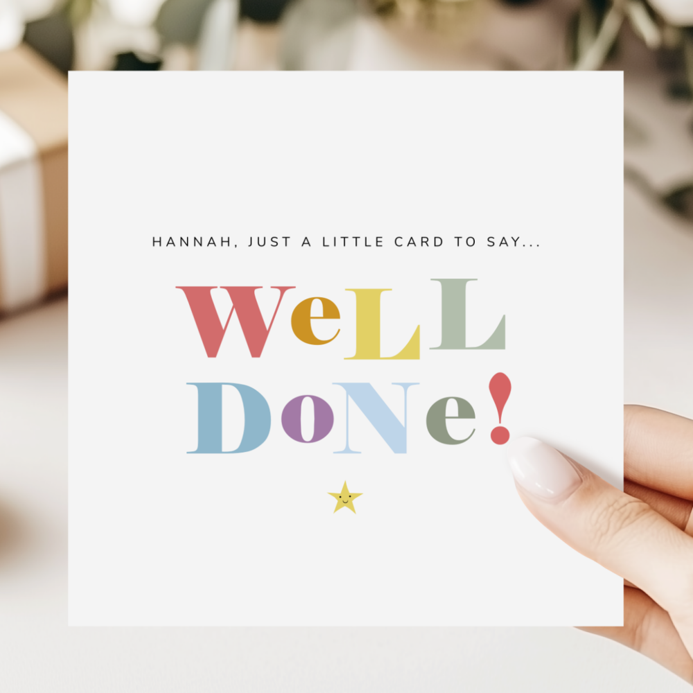 Well Done So Proud Card