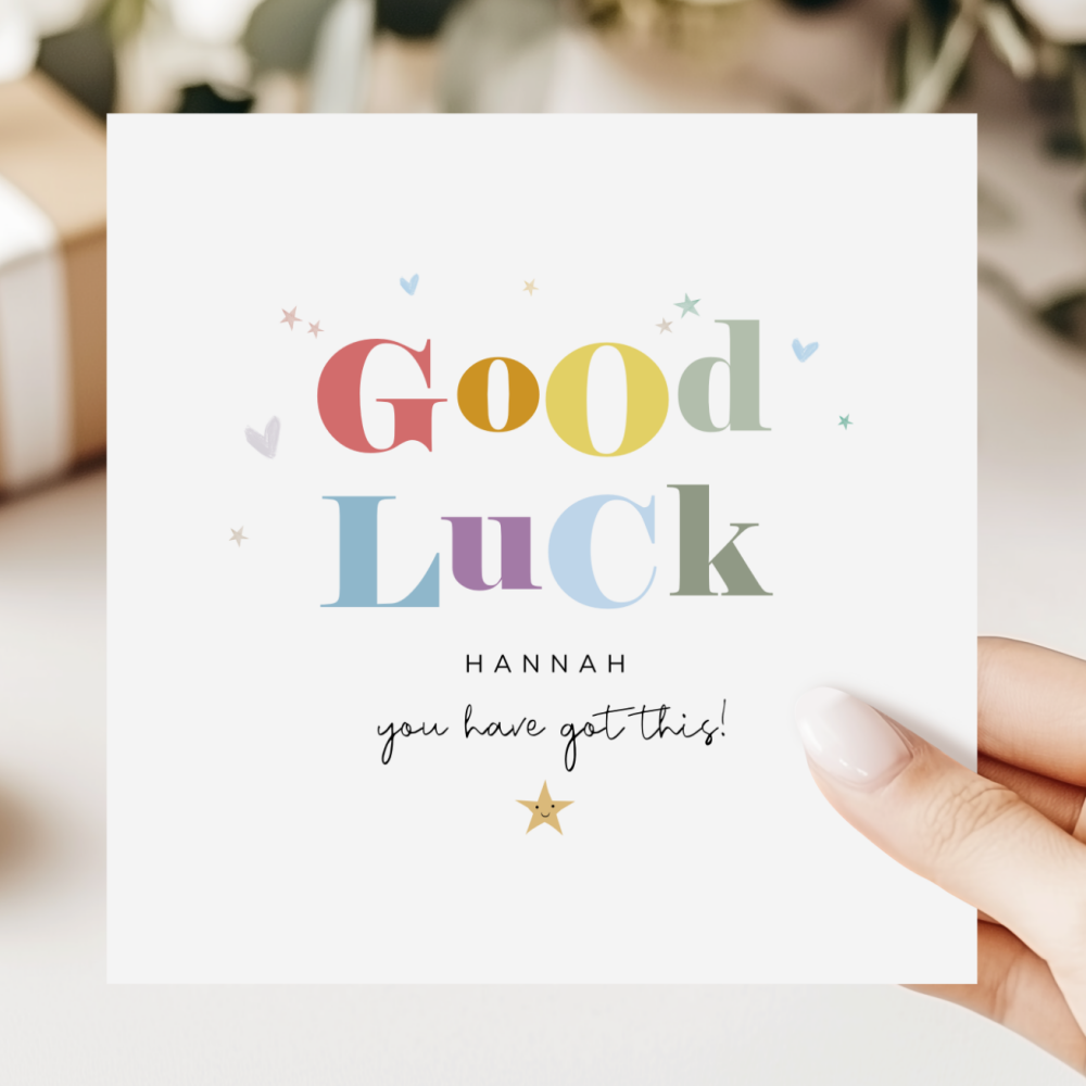 Personalised Good Luck Card | Supportive Card