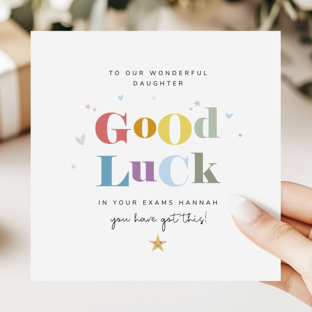 Good Luck In Your Exams Card