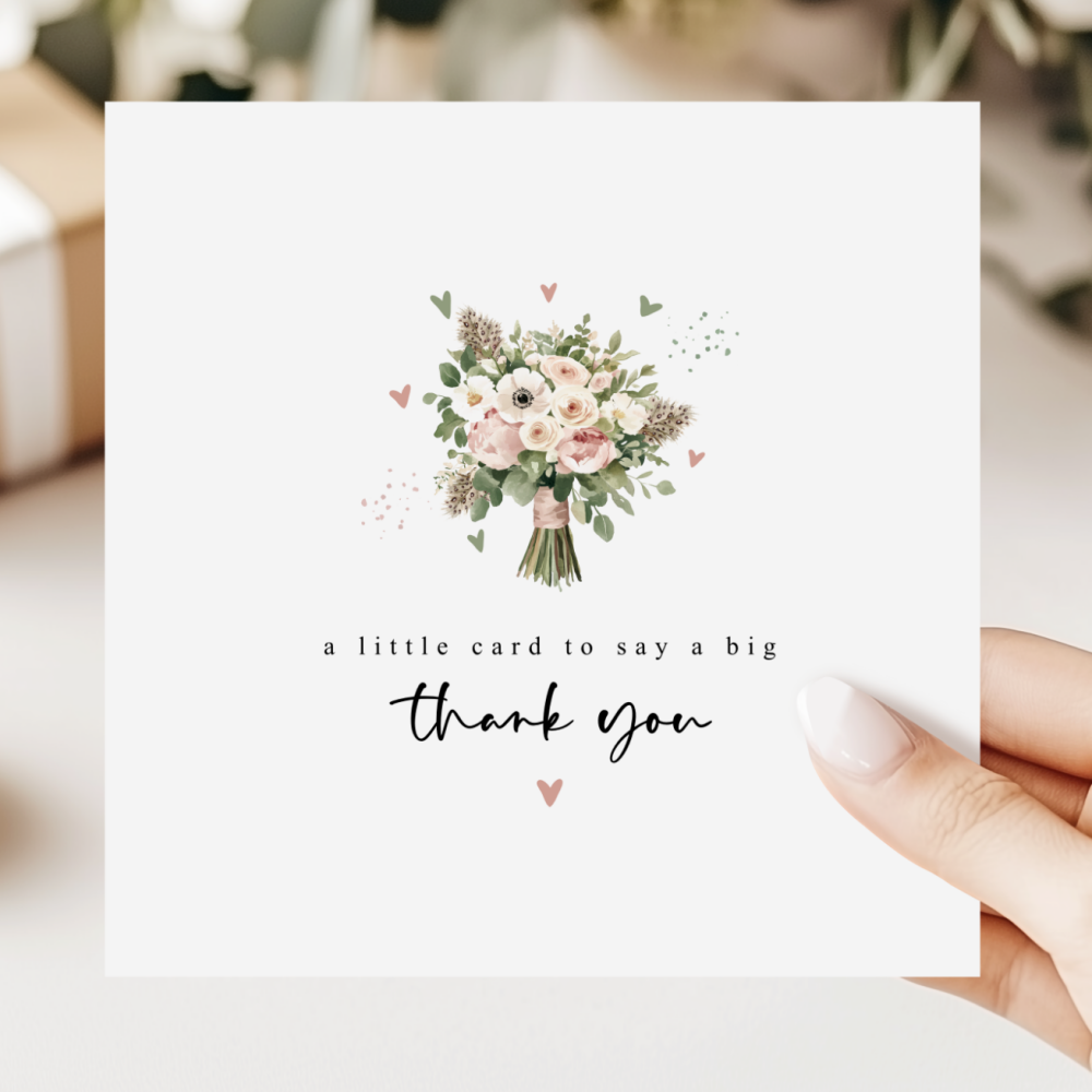 Floral Thank You Card