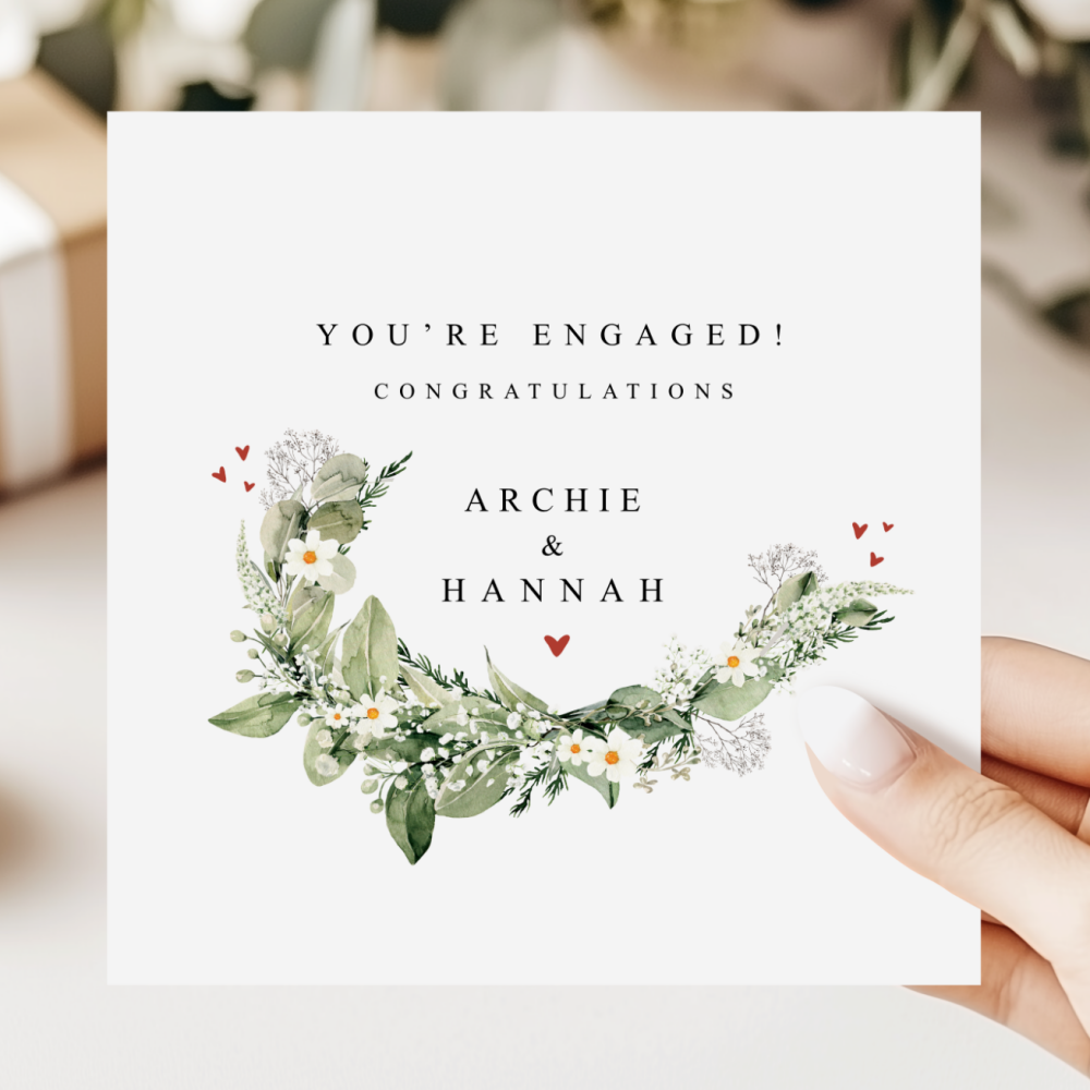 Personalised You're Engaged Card