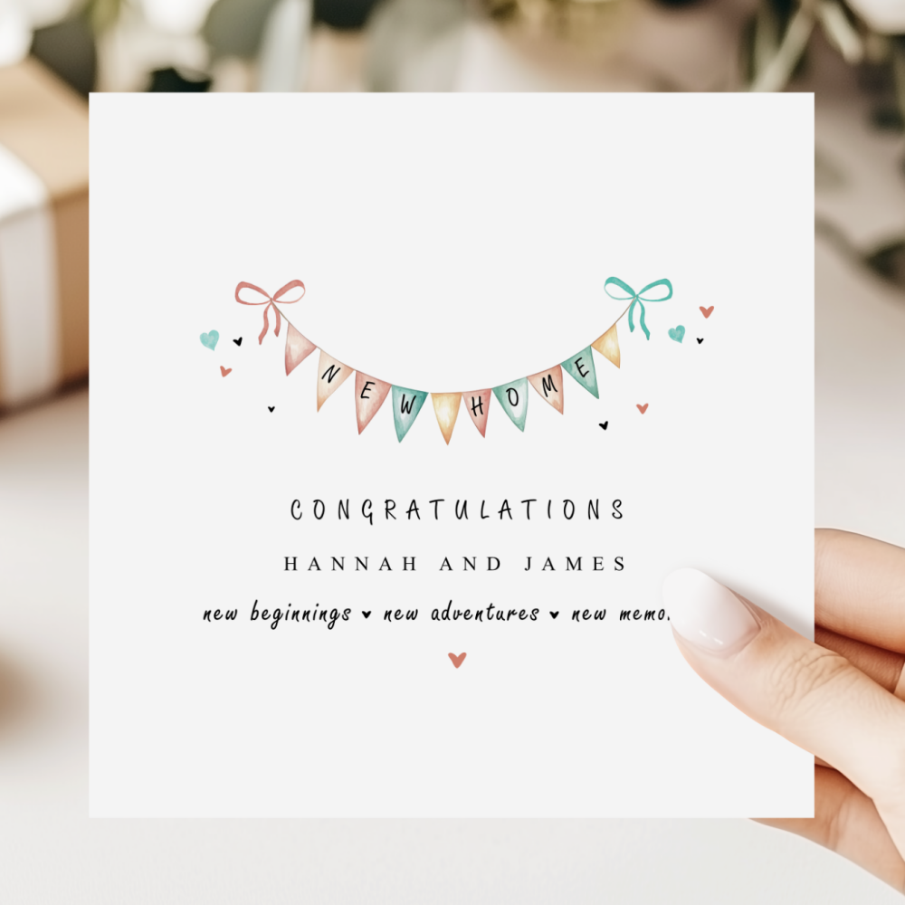 Personalised New Home Card
