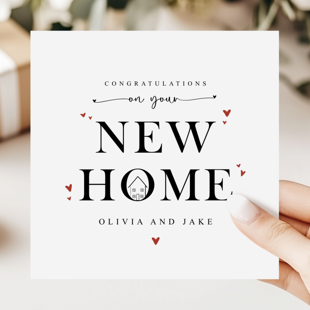 Personalised New Home Card